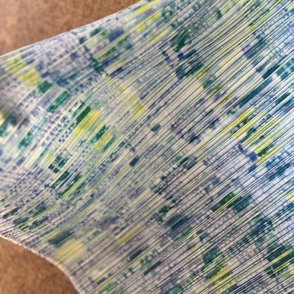 Issey Miyake Pleats Please blue midi skirt - Picture 4 of 6